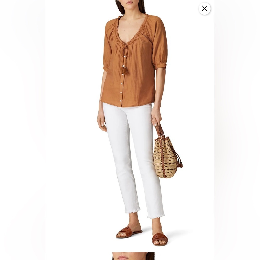 Paige Yoanna Top In Turmeric Size Medium. LIKE NEW